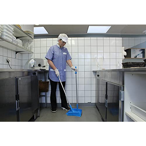 Vikan 31033 Broom, Angle Thread Dustpan, 10 inch, PP/PET, Blue - View 2 | Auto Rae-Chem