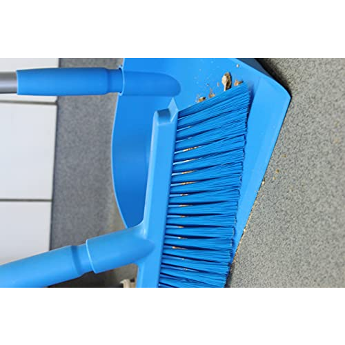 Vikan 31033 Broom, Angle Thread Dustpan, 10 inch, PP/PET, Blue - View 9 | Auto Rae-Chem