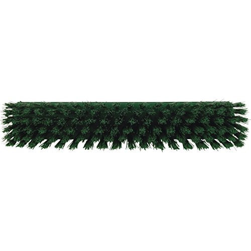 Vikan 31662 Medium Sweep Floor Broom Head, 12-1/4 inch Polyester Bristle, Green - View 2 | Auto Rae-Chem