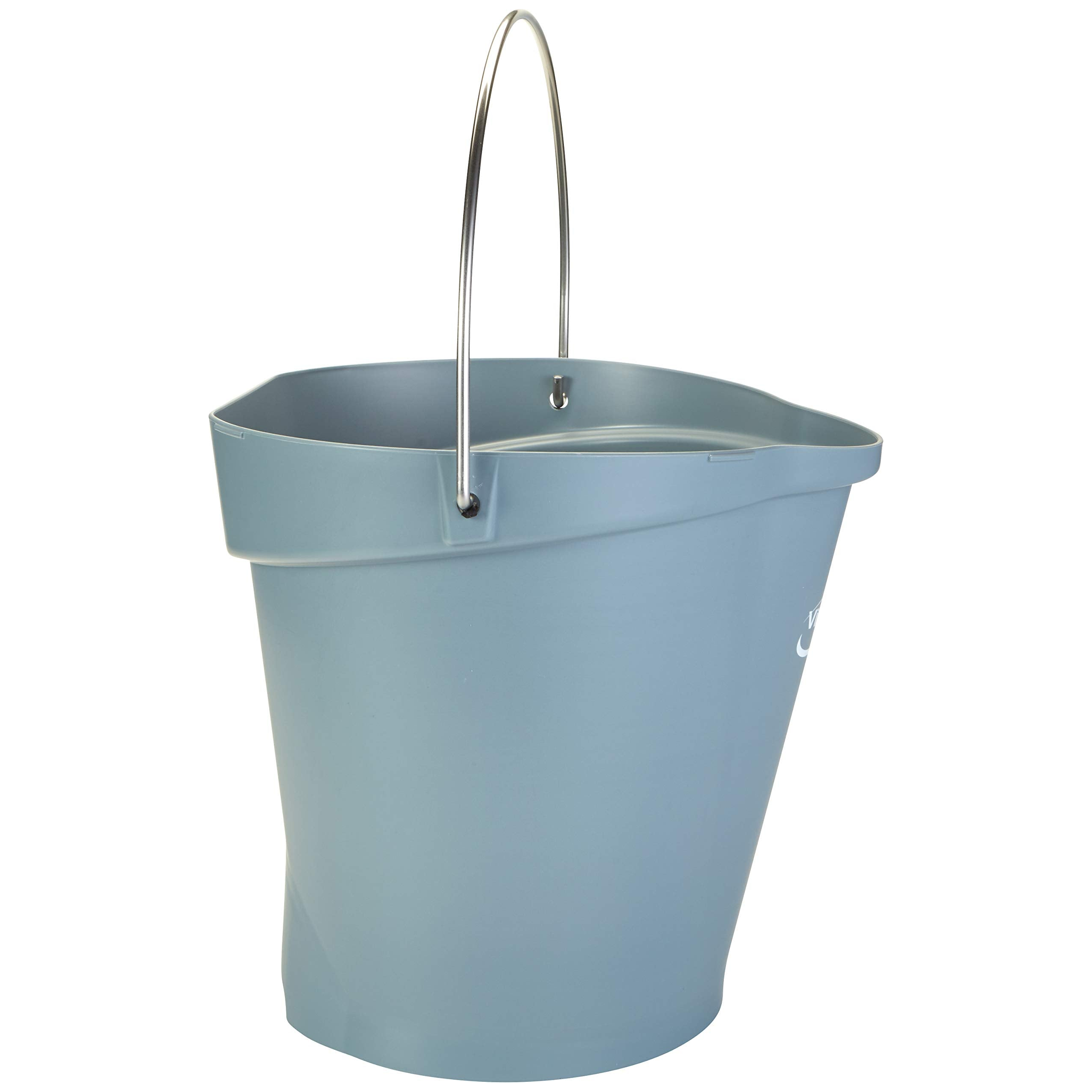 Vikan 568688 Pail, 3 gal, PP/SS, Grey | Auto Rae-Chem