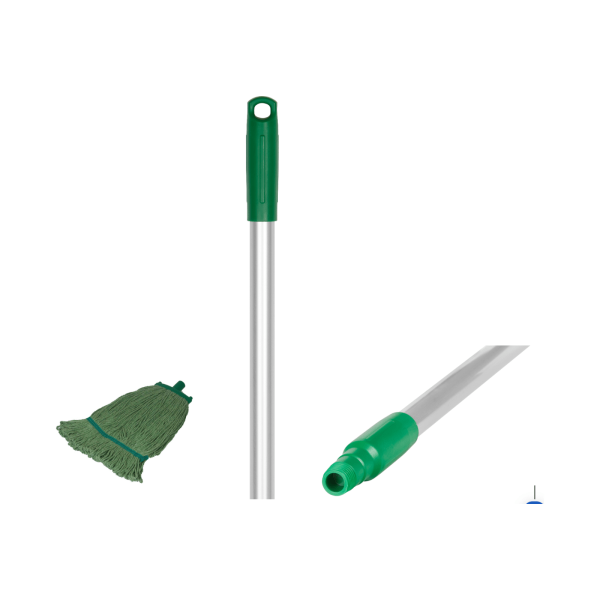 Vikan Kentucky Mop Set | 350g Mop, Extra Head & 1260mm Handle | 4 Colours - Auto Rae-Chem