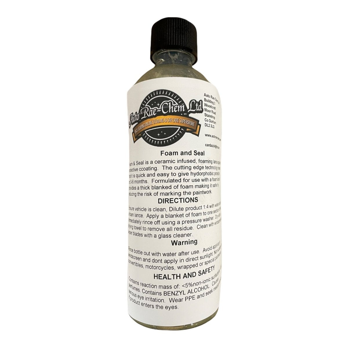 Foam & Seal – Ceramic-Infused Hydrophobic Foam Lance Coating - Auto Rae-Chem
