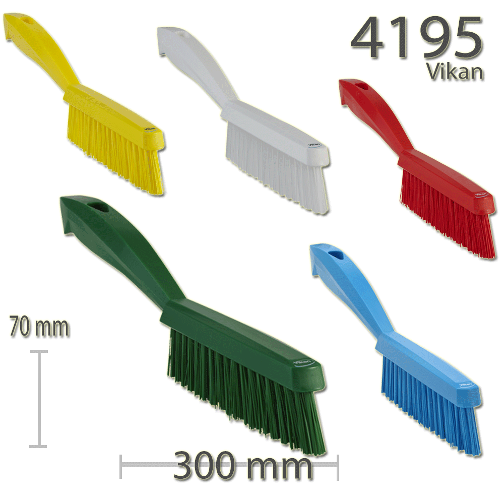 Vikan Professional Slim Fabric Upholstery Carpet Brush Stiff Bristle - Auto Rae-Chem
