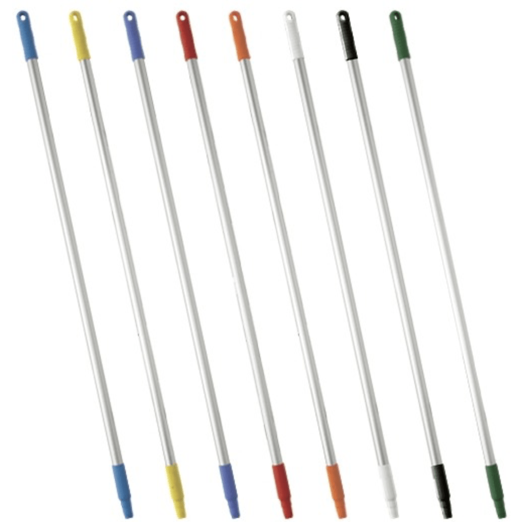 Vikan 2958n Aluminium Handle 1260mm | 11 Colours | Ø25mm Colour-Coded Hygiene Handle - Auto Rae-Chem