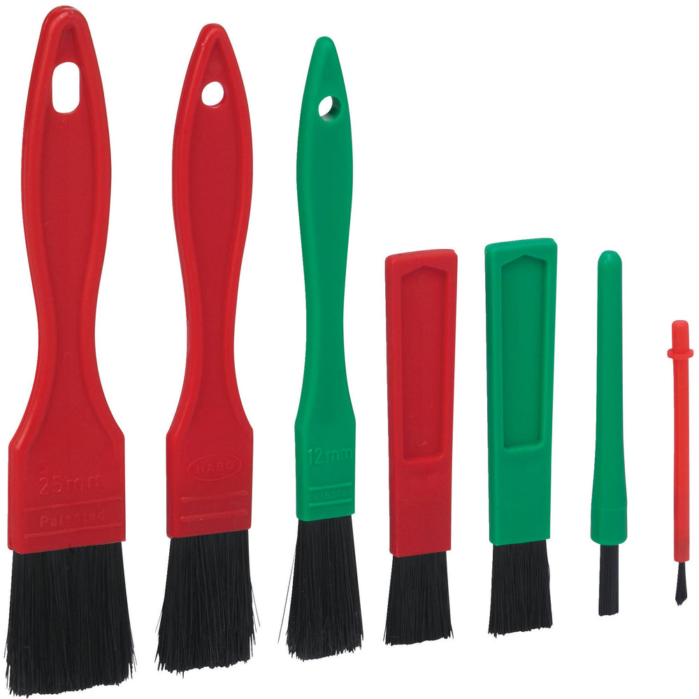 Vikan Set of 7 Mixed Professional Valeting Detailing Brushes
