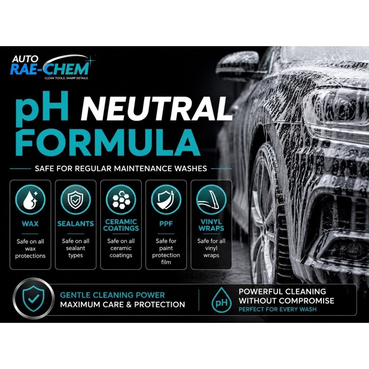 Citrus Snow Foam 5L – Touchless Pre-Wash, pH Neutral + Free Mitt - Auto Rae-Chem