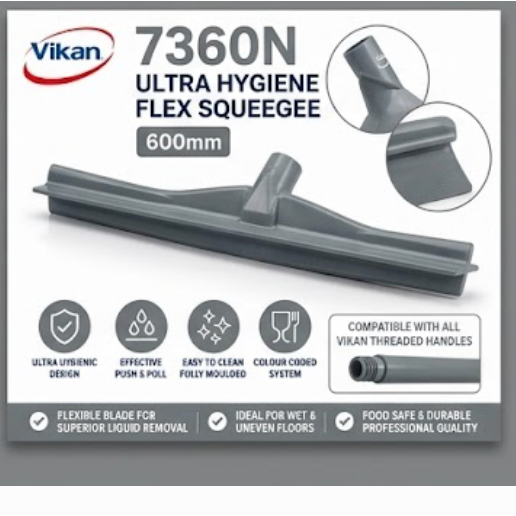 Vikan 7360n Ultra Hygiene Flex Squeegee 600mm Food Grade Cleaner