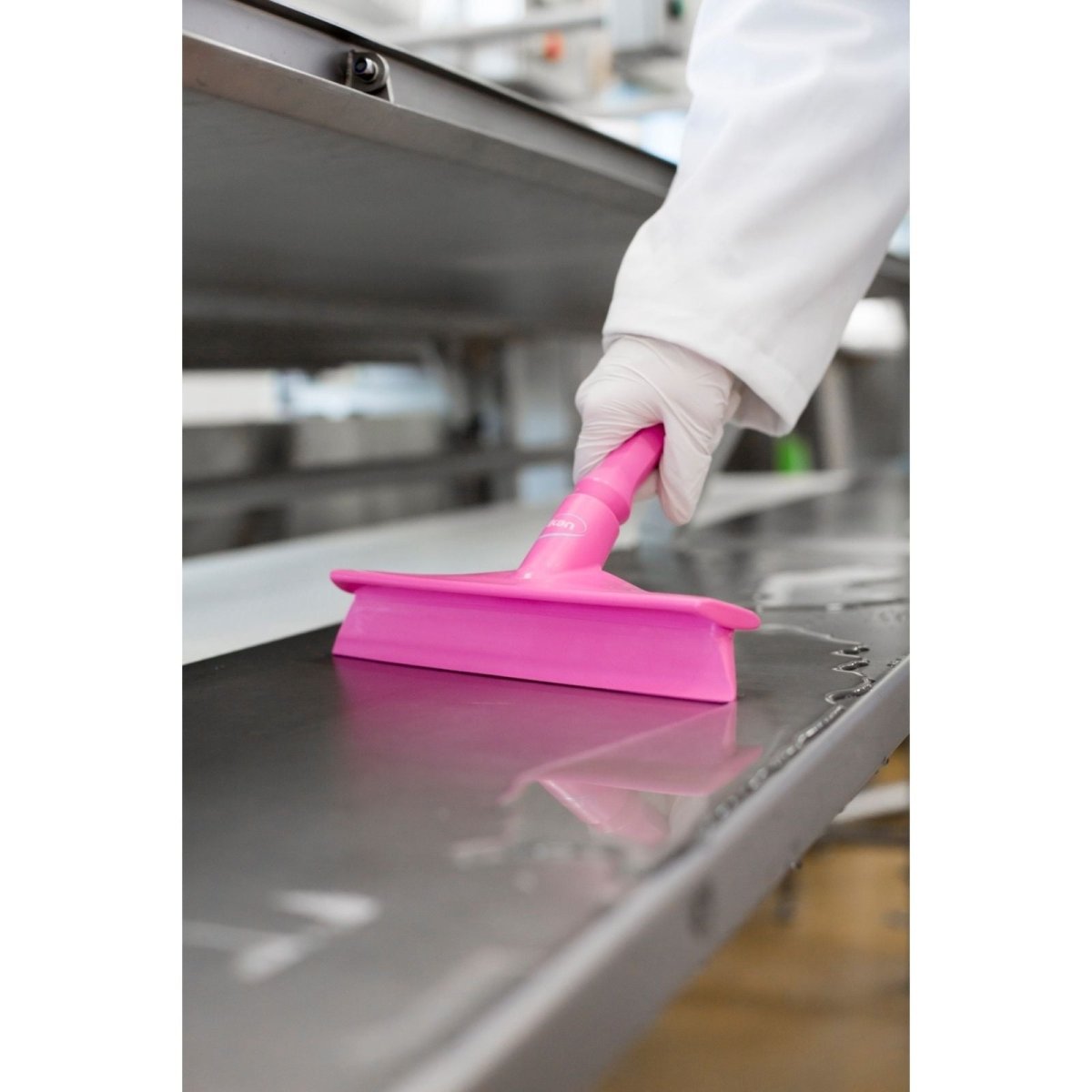 Vikan 7125 Ultra Hygiene Table Squeegee w/Mini Handle, 245 mm choice of color - Auto Rae-Chem