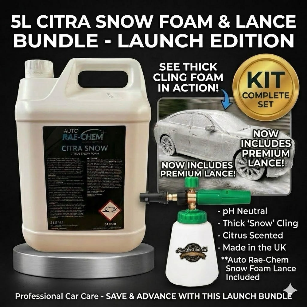 Complete Car Wash Kit – 5L Snow Foam + Foam Lance + Vikan Mitt