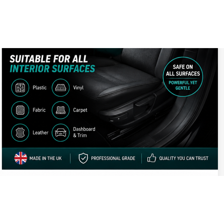 Interior Cleaning Kit APC Vikan Brush Microfibre Cloths Interior Dressing