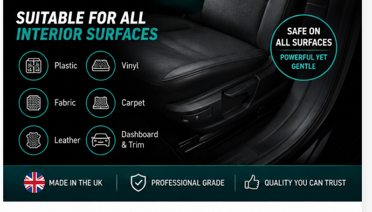 Interior Cleaning Kit APC Vikan Brush Microfibre Cloths Interior Dressing