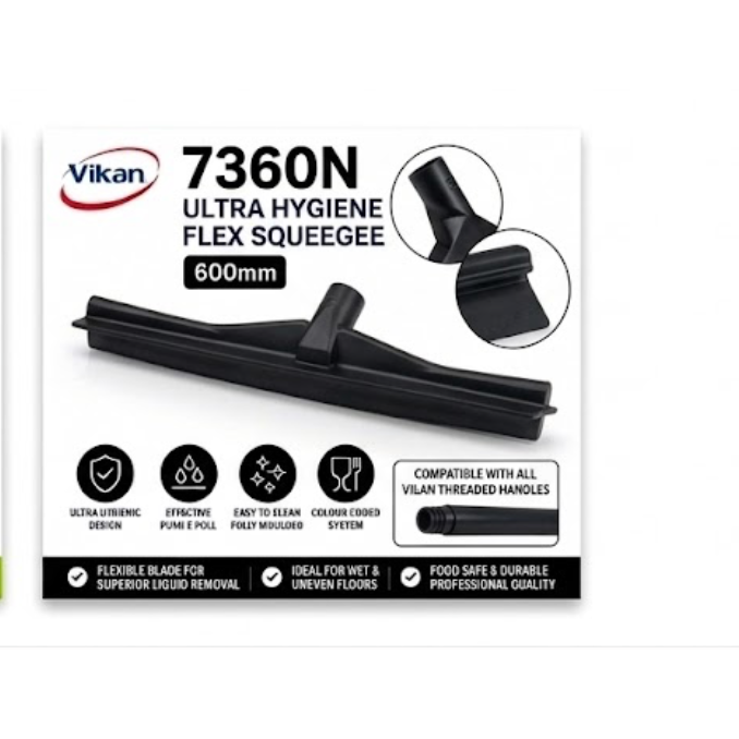 Vikan 7360n Ultra Hygiene Flex Squeegee 600mm Food Grade Cleaner