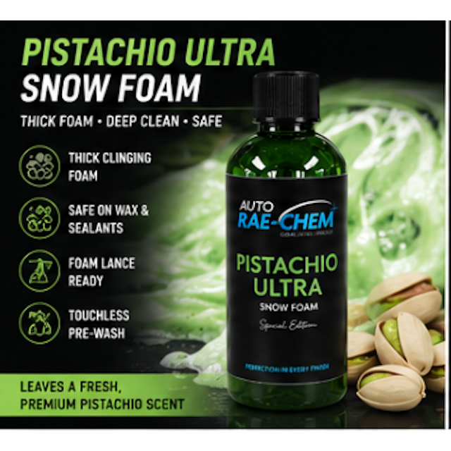 Car Cleaning Kit 500ml Citrus Shampoo Pistachio Snow Foam Auto Rae-Chem