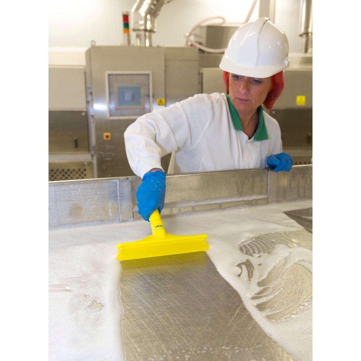 Vikan 7125 Ultra Hygiene Table Squeegee w/Mini Handle, 245 mm choice of color - Auto Rae-Chem