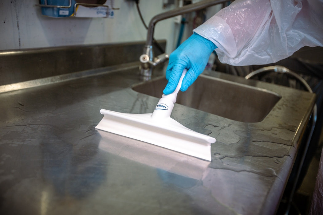 Vikan 7125  Ultra Hygiene Table Squeegee w/Mini Handle, 245 mm choice of color