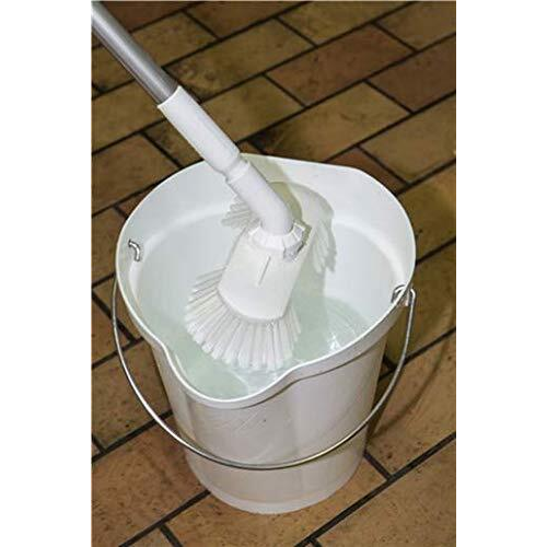 Vikan 56865 Durable Polypropylene Hygiene Bucket/Pail, Stainless Steel Handle,