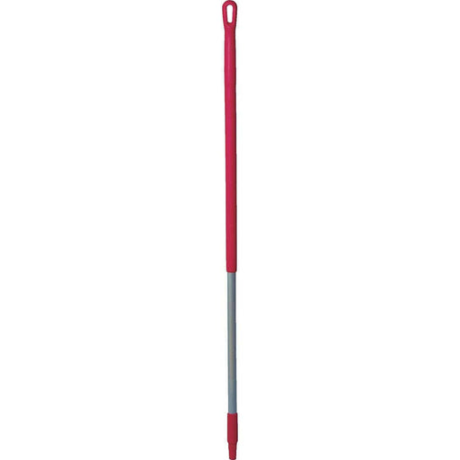 Vikan 29354 Aluminum Handle with Threaded Tip, 1-7/32" Diameter, 51", Red