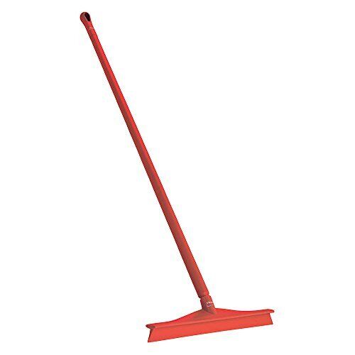 Vikan 71604/29604 Red 24" Polypropylene Floor Squeegee with handle