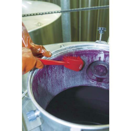 Vikan 41861 Washing Brush with long handle, 415 mm, Hard, Pink