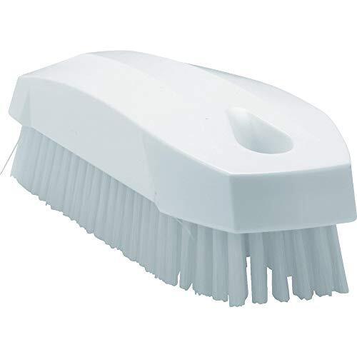 Vikan 64405 Hard Hand Brush S/Nailbrush, White, 130mm Length, 50mm Width, 40mm