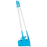 Vikan 56653 Dustpan set, closable with broom, 350 mm, Medium, Blue