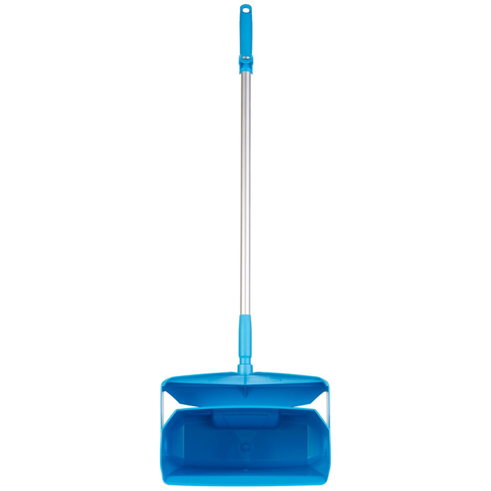 Vikan 56653 Dustpan set, closable with broom, 350 mm, Medium, Blue