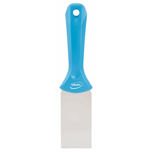 Vikan 40083 Stainless Steel Hand Scraper, Blue, 235 mm Length, 50 mm Width, 22