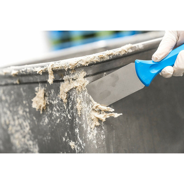 Vikan 40083 Stainless Steel Hand Scraper, Blue, 235 mm Length, 50 mm Width, 22