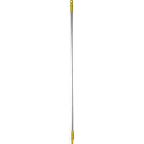 Vikan 29596 Aluminium Handle, Yellow, 25mm Diameter, 1460mm Length