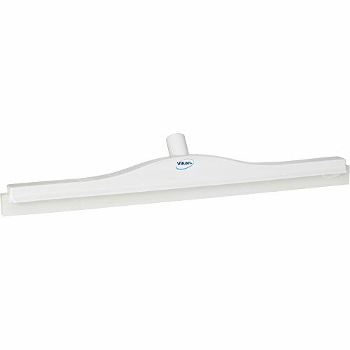 Vikan 77145 Rubber Polypropylene Frame Double Blade Squeegee, 24", White