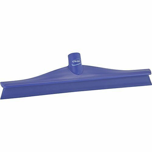Vikan 71408 Rubber Polypropylene Frame Single Blade Squeegee, 16", Purple