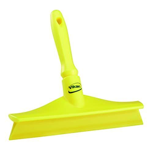 Vikan 71256 Ultra Hygiene Table Squeegee w/Mini Handle, 245 mm, Yellow