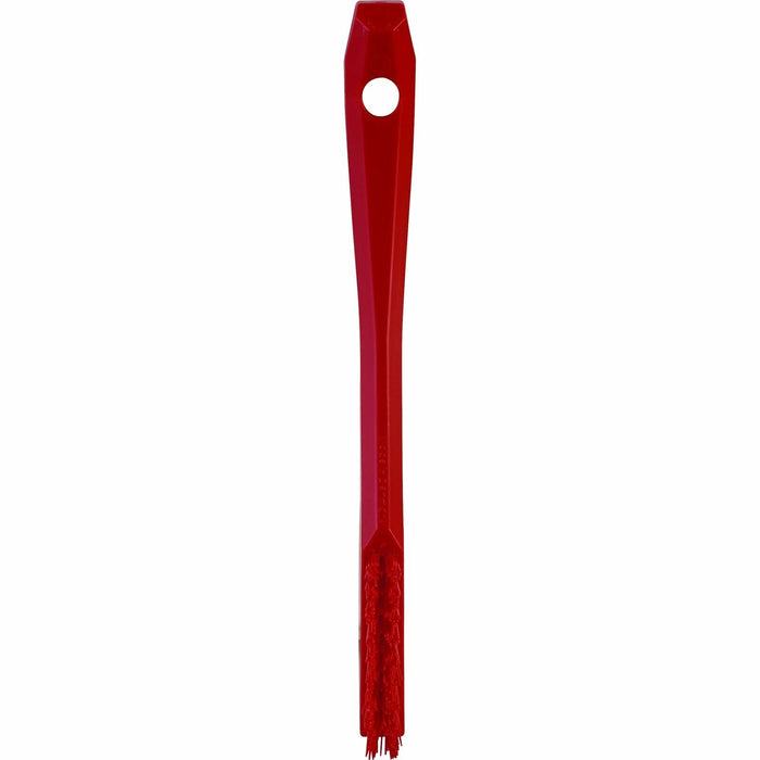 Vikan 44014 Very Hard Detail Brush, Red, 205mm Length, 20mm Width, 40mm Height