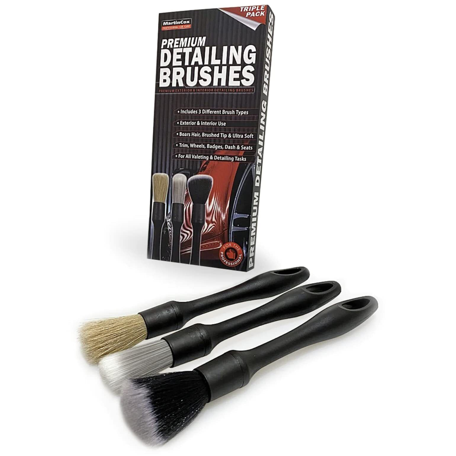 Martin Cox Premium Detailing Brushes Pack - Ultra Soft Multi Use | Auto Rae-Chem
