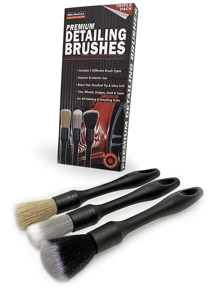 PREMIUM DETAILING BRUSHES PACK -ULTRA SOFT - BRUSHED TIP - SASH BRUSH -MULTI USE