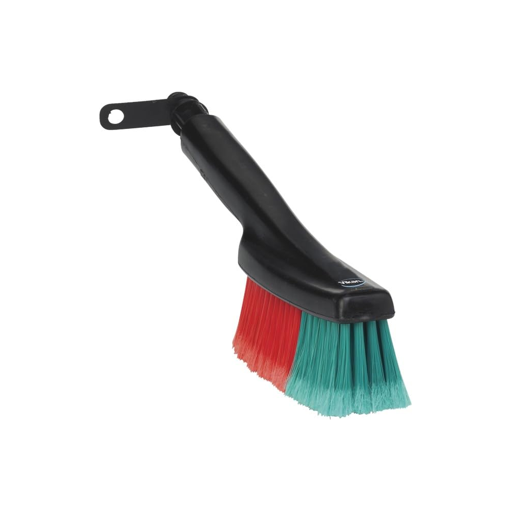 Vikan 525452 Water Fed Vehicle Brush, Soft/Split, Black, 360 mm Length, 60 mm Width, 105 mm Height