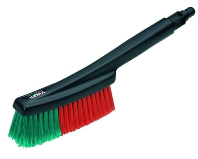 Vikan 525452 Water Fed Vehicle Brush, Soft/Split, Black, 360 mm Length, 60 mm Width, 105 mm Height