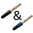 Set of 2: Atlasta Tria Loy Soft Tip and 1x Pair Atlasta Tria Loy Standard Brush. Chemistry Essis Tent, Acid, Durable. Absolute Professional Quality