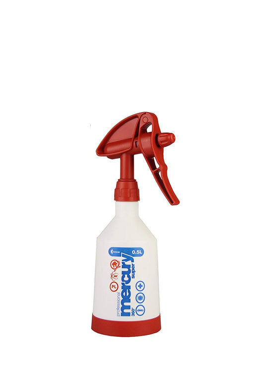 Kwazar 9120067361415 Spray Bottle Mercury Super 360 Pro Plus 0.5 L, White/Red, 8.9 x 8.9 x 29 cm