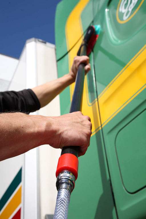 Vikan 297352Q 63"- 109" Waterfed Telescopic Handle w/Quick Disconnect Fitting, Transport Line