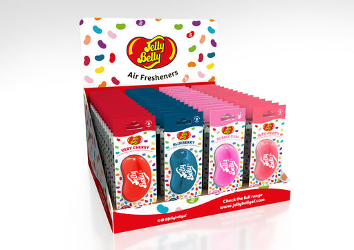 4 x Assorted 3D Jelly Belly Bean Sweets Scents Air Freshener Car Home