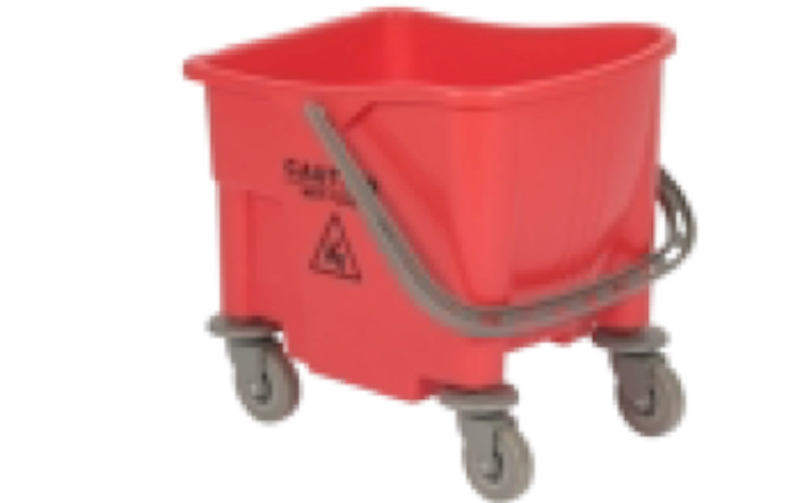 Vikan Bucket on Wheels, 25 Litre, Choice of 4 colour