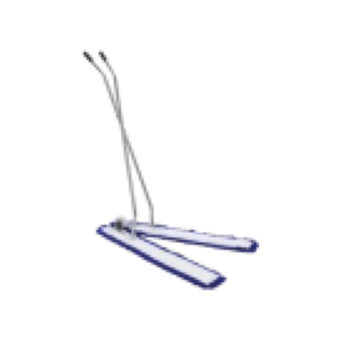 V Sweeper Complete i.e Frame and heads, 2 x 1000 mm, Blue