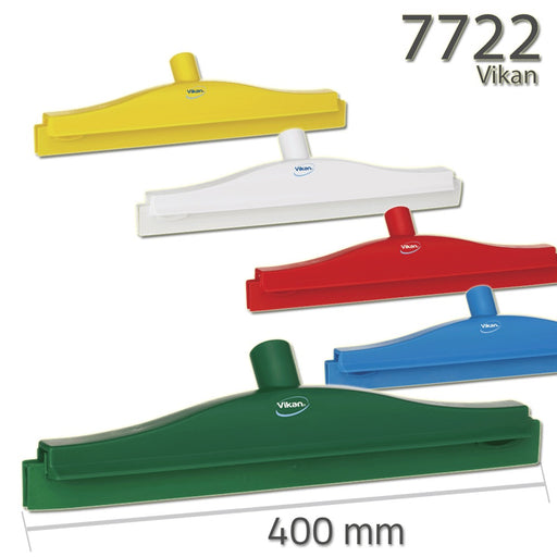 Vikan 7722n Hygienic Revolving Neck Squeegee w/replacement cassette, 405 mm Choice of color