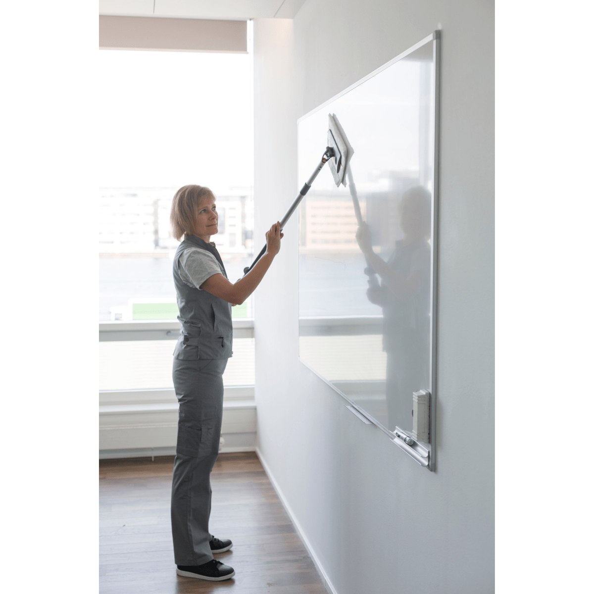 Vikan 549025 Board & Table Mop, Hook & Loop, 25 cm, White Pack 5 - Auto Rae-Chem