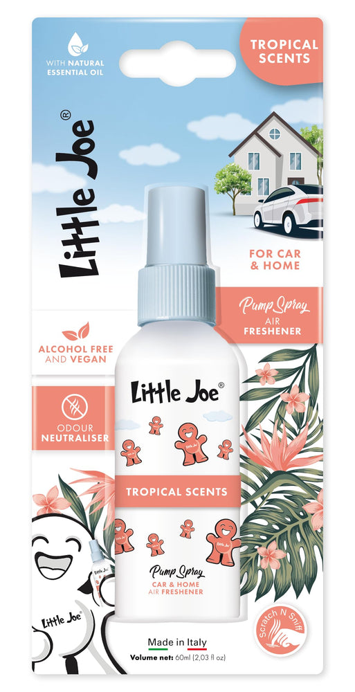 Little Joe Pump Spray Air Freshener 60ml Tropical Scents