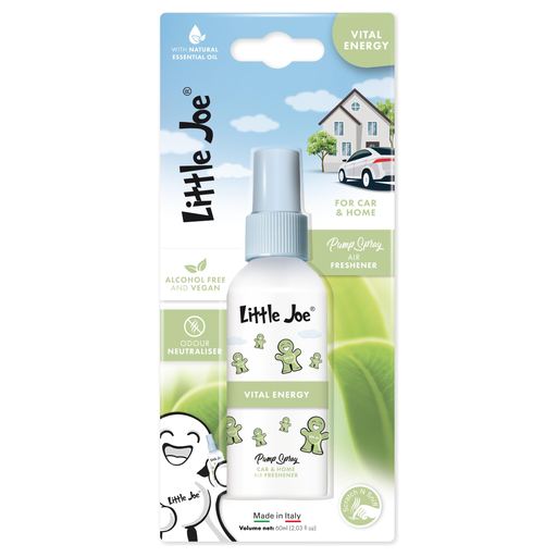 Little Joe Pump Spray Air Freshener 60ml Vital Energy