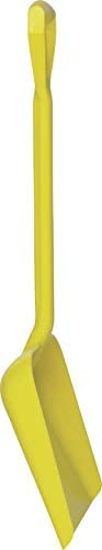 Vikan Shovel Large Lightweight Strong Durable Plastic Rust Proof Food Snow Muck (Yellow)