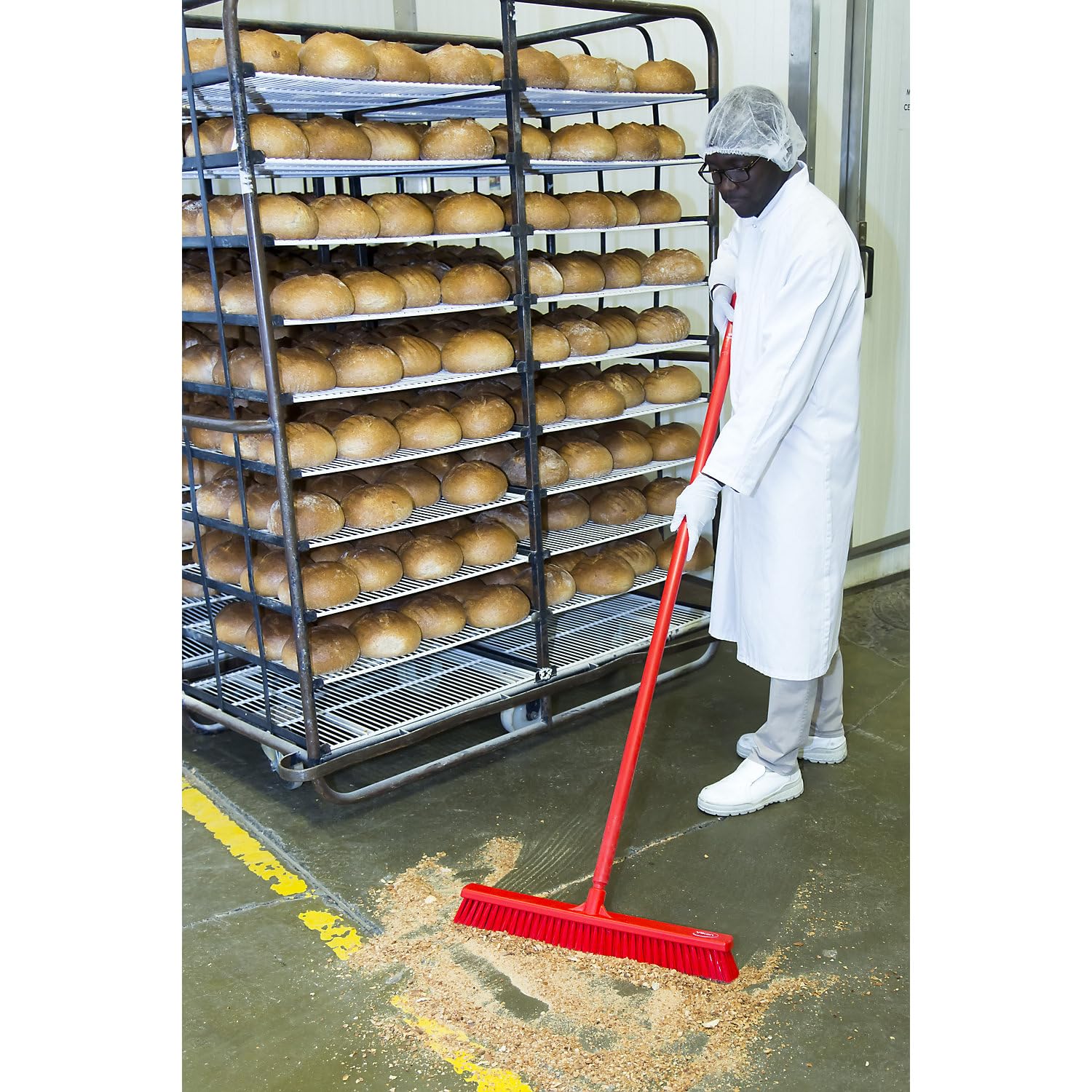 Vikan Green Broom Push Soft 24 inch | Auto Rae-Chem