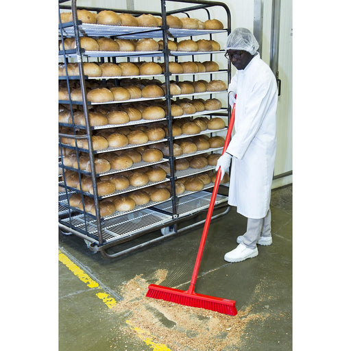 Vikan, Green Broom,Push,Soft,24",PP/PBT, 3199